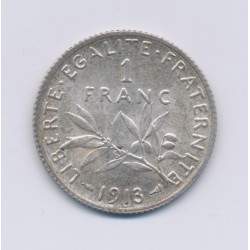 1 Franc Semeuse - 1913 - argent - SUP