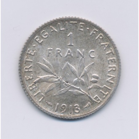 1 Franc Semeuse - 1913 - argent - SUP