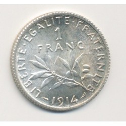 1 Franc Semeuse - 1914 - argent