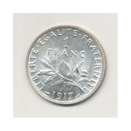 1 Franc Semeuse - 1917 - argent