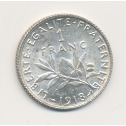1 Franc Semeuse - 1918 - argent