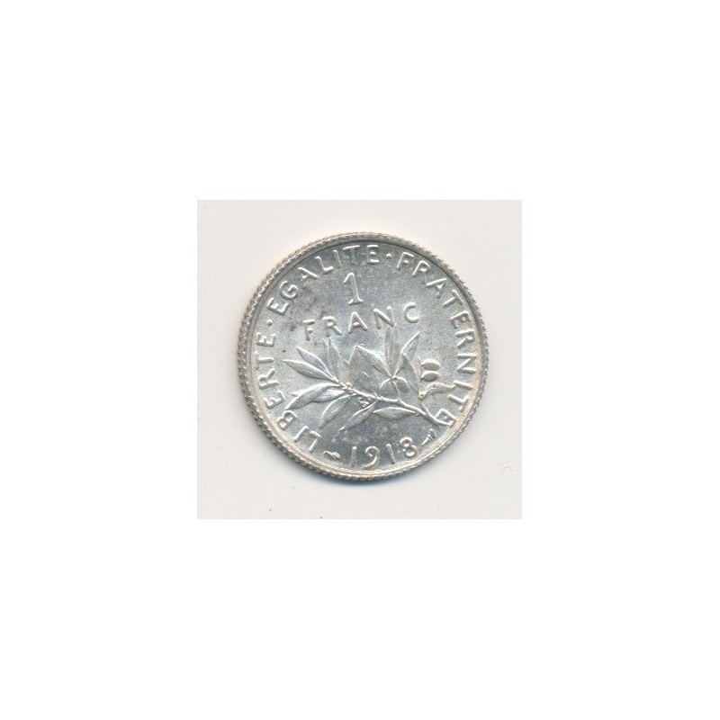 1 Franc Semeuse - 1918 - argent