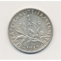 1 Franc Semeuse - 1919 - argent
