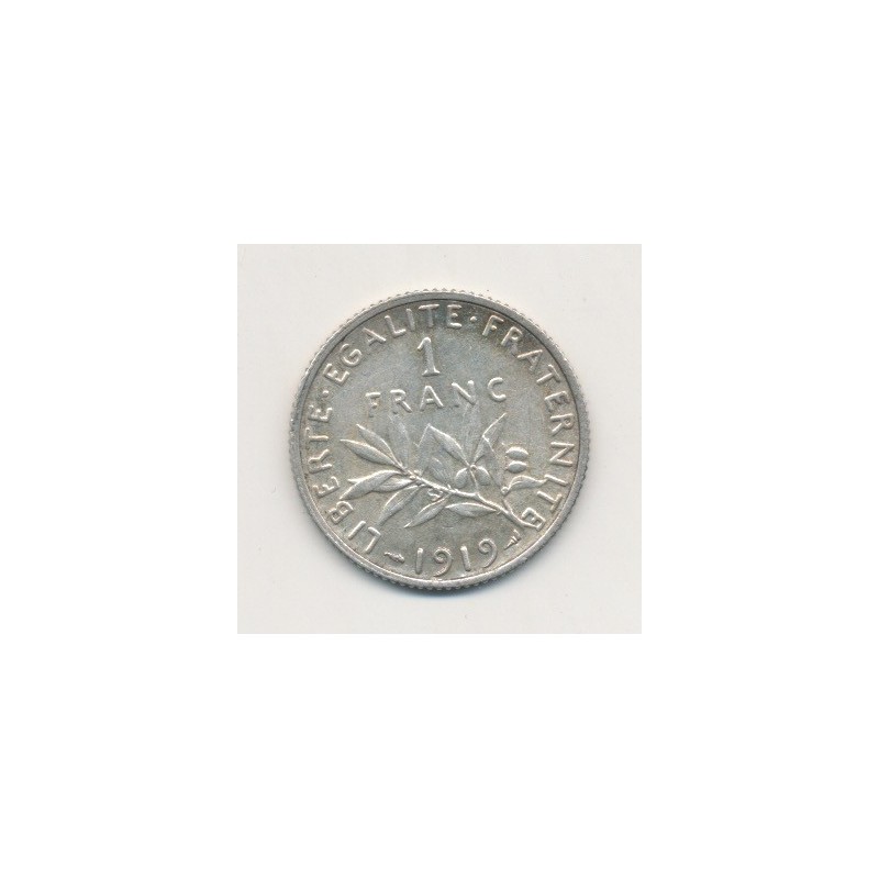 1 Franc Semeuse - 1919 - argent