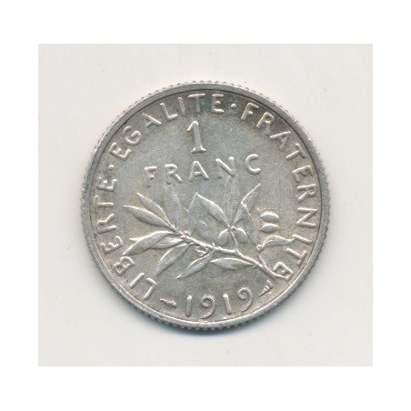 1 Franc Semeuse - 1919 - argent
