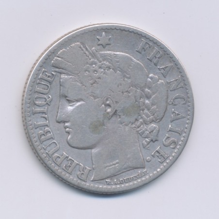 Cérès - 2 Francs - 1873 A Paris - avec légende - TB
