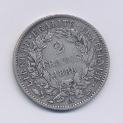 Cérès - 2 Francs - 1888 A Paris - avec légende - TB+ 2