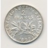 2 Francs Semeuse - 1899 - argent