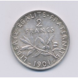 2 Francs Semeuse - 1901 - argent - SUP+