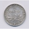 2 Francs Semeuse - 1901 - argent - SUP+