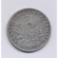 2 Francs Semeuse - 1902 - argent - TB