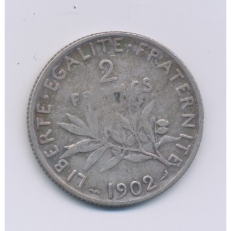 2 Francs Semeuse - 1902 - argent - TB