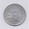 2 Francs Semeuse - 1908 - argent - SUP