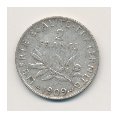 2 Francs Semeuse - 1909 - argent