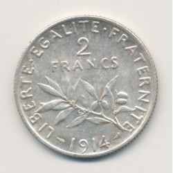 2 Francs Semeuse - 1914 - argent
