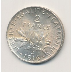 2 Francs Semeuse - 1914 C - argent