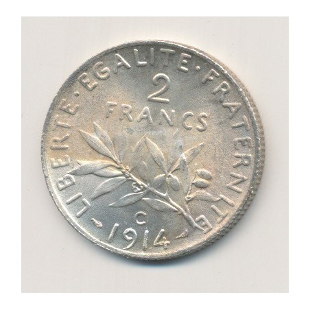 2 Francs Semeuse - 1914 C - argent