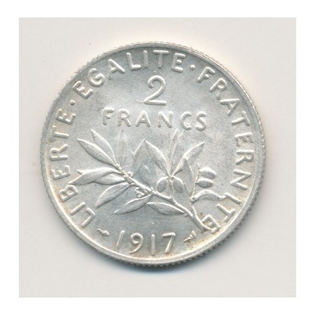 2 Francs Semeuse - 1917 - argent