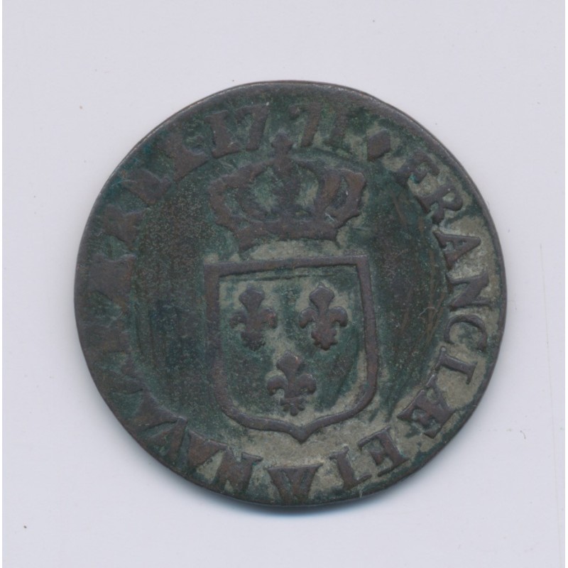 Louis XV - 1/2 Sol à la vieille tête - 1771 W Lille - TB