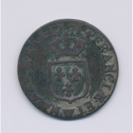 Louis XV - 1/2 Sol à la vieille tête - 1771 W Lille - TB