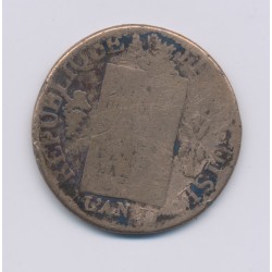 1 Sol aux balances - 1793 AA Metz - cuivre - B+ 2