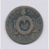 1 Sol aux balances - 1793 BB Strasbourg - cuivre - B