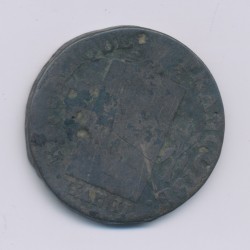 1 Sol aux balances - 1793 D Lyon - cuivre - B 2