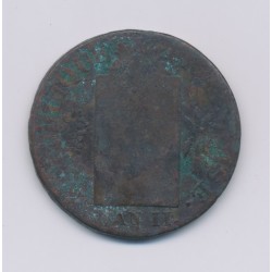 1 Sol aux balances - 1793 I Limoges - cuivre - B+ 2