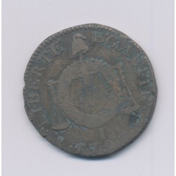 1 Sol aux balances - 1793 I Limoges - cuivre - B/TB