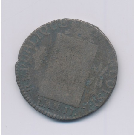 1 Sol aux balances - 1793 I Limoges - cuivre - B/TB