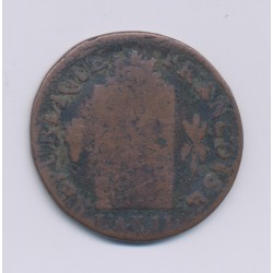 1 Sol aux balances - 1793 L Bayonne - cuivre - B+ 2