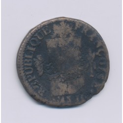1 Sol aux balances - 1793 MA Marseille - cuivre - B/TB 2