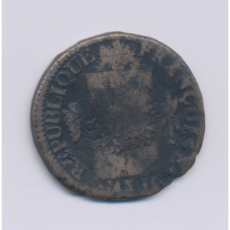 1 Sol aux balances - 1793 MA Marseille - cuivre - B/TB