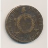 2 Sols à la balance - 1793 AA Metz - Cuivre - TTB/TTB+