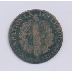 Louis XVI - 6 Deniers type français - 1792 I Limoges - B/TB 2