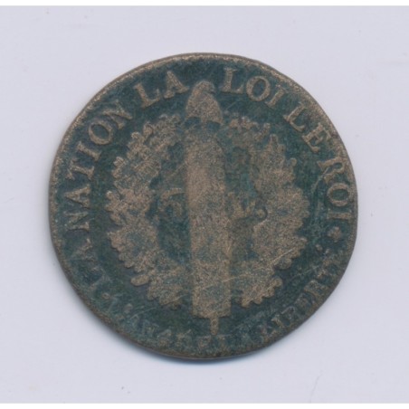 Louis XVI - 6 Deniers type français - 1792 I Limoges - B/TB