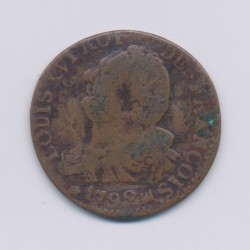 Louis XVI - 6 Deniers type françois - 1792 MA Marseille - B/TB