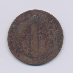 Louis XVI - 6 Deniers type françois - 1792 MA Marseille - B/TB 2