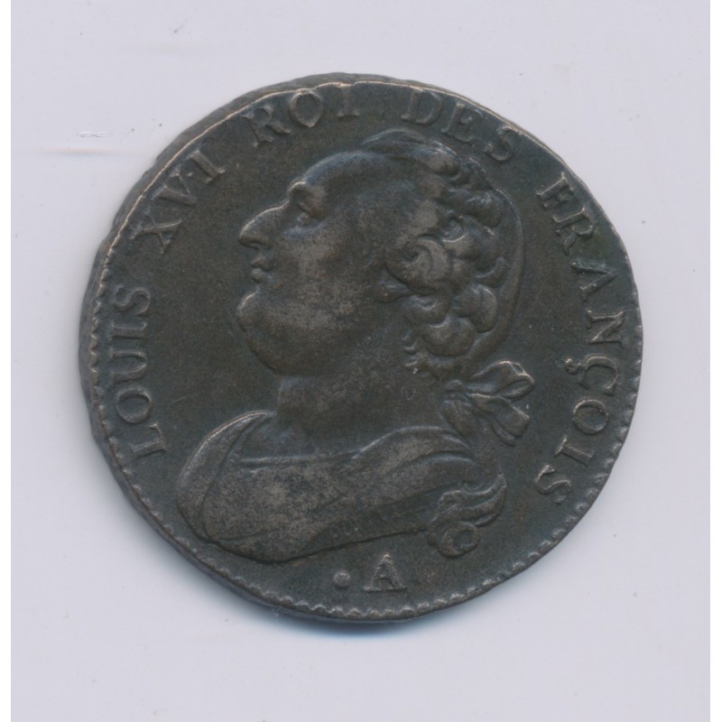 Louis XVI - 12 Deniers - 1791 .A Couvent des barnabites - TB+