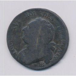 Louis XVI - 12 Deniers - 1792 BB Strasbourg - B