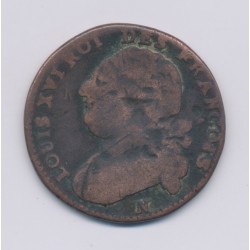Louis XVI - 12 Deniers - 1792 N Montpellier - B