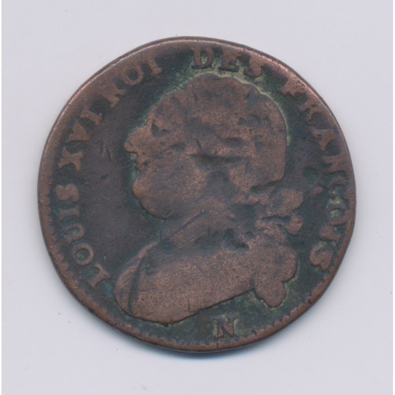 Louis XVI - 12 Deniers - 1792 N Montpellier - B