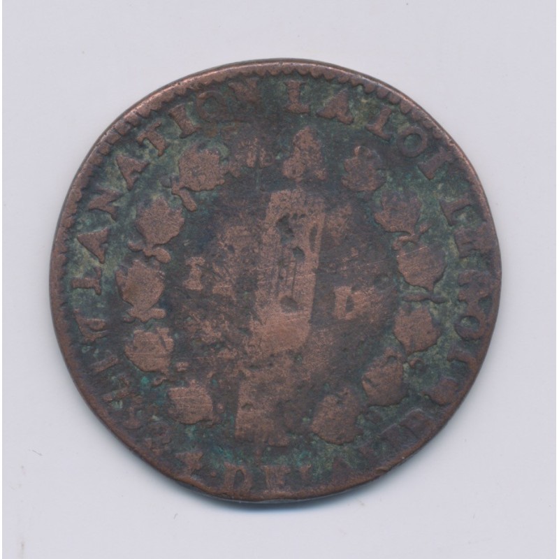Louis XVI - 12 Deniers - 1792 N Montpellier - B