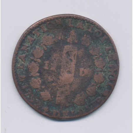 Louis XVI - 12 Deniers - 1792 N Montpellier - B