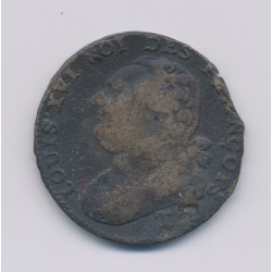 Louis XVI - 12 Deniers - 1792 T Nantes - TB