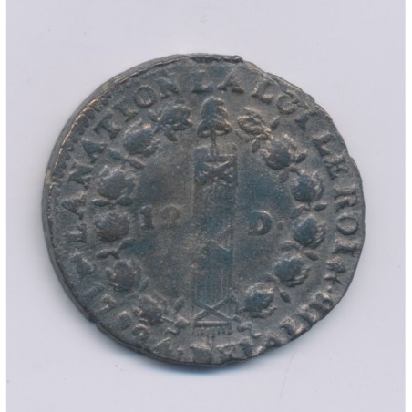 Louis XVI - 12 Deniers - 1792 T. Saumur - TB