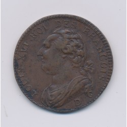 Louis XVI - 12 Deniers - 1793 D Lyon - TTB+