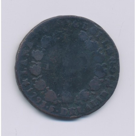 Louis XVI - 12 Deniers - 1793 MA Marseille - B/TB