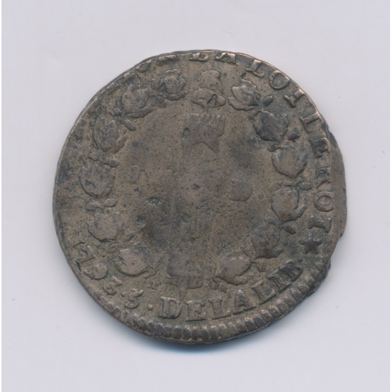Louis XVI - 12 Deniers - 1793 W Lille - TB
