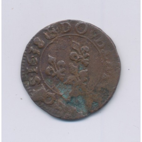 Louis XIII - Double tournois - 1638 E Tours - B/TB